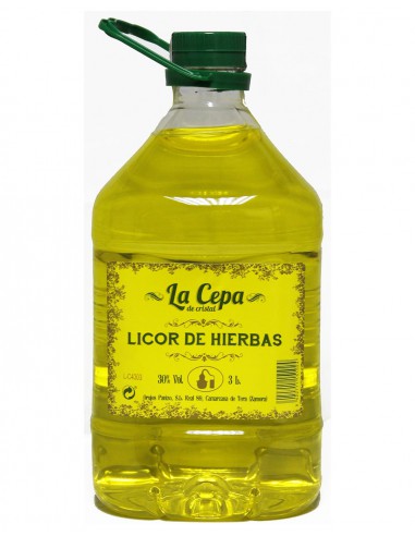 Herbal Liqueur La Cepa de Cristal Panizo 3L