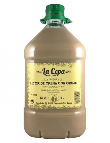 Crema de Orujo La Cepa de Cristal Panizo 3L