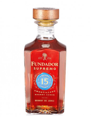 Brandy Fundador Supremo 15 Años 70 cl.